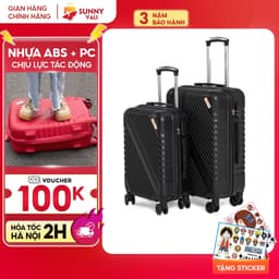 Thumbnail Vali kéo du lịch - Vali Sunny SV05, Vali bán chạy Bền Đẹp nhựa ABS + PC bảo hành 3 năm 2