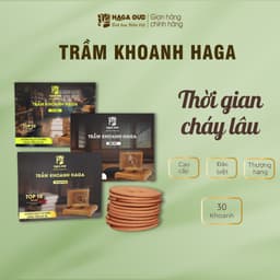 Thumbnail Trầm khoanh Haga Cao cấp/Đặc biệt/Thượng hạng, thời gian cháy lâu, thơm đậm hương trầm 1