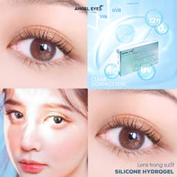 Thumbnail Lens trong suốt có độ cận dòng cao cấp chất liệu Silicone Hydrogel - hiệu Angel Eyes độ cận 1 - 15 độ 1