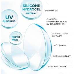 Thumbnail Lens trong suốt có độ cận dòng cao cấp chất liệu Silicone Hydrogel - hiệu Angel Eyes độ cận 1 - 15 độ 4