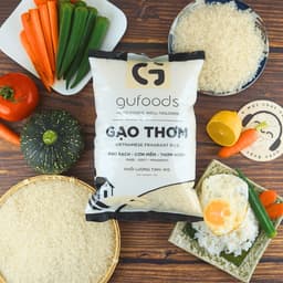 Thumbnail Combo 3 túi Gạo sạch GUfoods (Mỗi túi 1kg) - Đài thơm / Japonica hữu cơ - Dẻo mềm, Thơm nhẹ, Ngon cơm 2