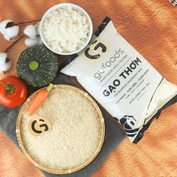 Thumbnail Combo 3 túi Gạo sạch GUfoods (Mỗi túi 1kg) - Đài thơm / Japonica hữu cơ - Dẻo mềm, Thơm nhẹ, Ngon cơm 3
