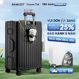 Thumbnail Vali Bamozo Khung Nhôm 9066 Size 20/24/28 Cao Cấp Bịt 4 Góc Chống Va Đập Bảo Hành 5 Năm 1