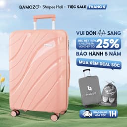 Thumbnail Vali Kéo Du Lịch Bamozo Nancy Size 20/24/28 Nhựa PP Cao Cấp Chống Vỡ - Bảo Hành 5 Năm. 1