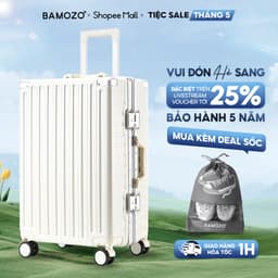 Thumbnail Vali Bamozo 9033 Khung Nhôm Size 20/24 Cao Cấp Nhựa PC Nguyên Khối 1