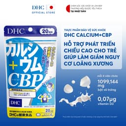 Thumbnail Thực phẩm bảo vệ sức khỏe DHC Calcium+CBP (20 ngày & 60 ngày) - Dạng viên uống hỗ trợ bổ sung Canxi 1