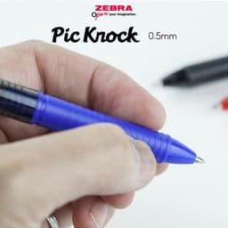 Thumbnail Bút Bi Pic Knock 0.5mm Zebra Pen - Bút Bi Đẹp Mực Đều Màu Đen Đỏ Xanh - Viết Mượt Nhẹ 6.9g [Chính Hãng] 3