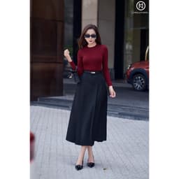 Thumbnail Áo thun MOLLYNISTA tay dài cổ tròn form basic chất vải thun cao cấp mềm dày dặn thoáng mát tôn dáng 4