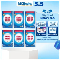 Thumbnail Sách - Combo Tiếng Hàn Tổng Hợp Dành Cho Người Việt Nam Tập 1-6 - Giáo Trình Kèm Sách Bài Tập 1