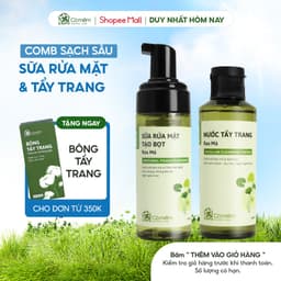 Thumbnail Bộ Chăm Sóc Da 2 Bước Nước Tẩy Trang Và Bọt Rửa Mặt Mọi Loại Da Cỏ Mềm 300gr 1
