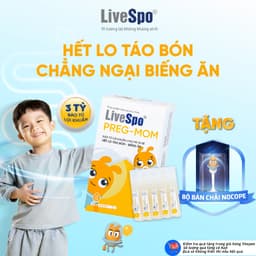 Thumbnail Men vi sinh Bào tử lợi khuẩn LiveSpo Pregmom cho bé Táo bón, Biếng ăn, Rối loạn tiêu hóa (20 ống) 1