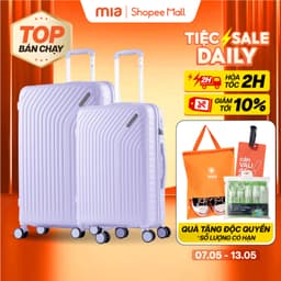 Thumbnail Combo 2 Vali Kéo MIAvn Du Lịch Larita RICO - Size 20/24/28, Nhựa PP Siêu Bền, Hạn Chế Va Đập Mạnh 1