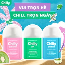 Thumbnail Dung dịch vệ sinh phụ nữ Chilly làm sạch và dưỡng ẩm, chiết xuất bạc hà 200ml 1