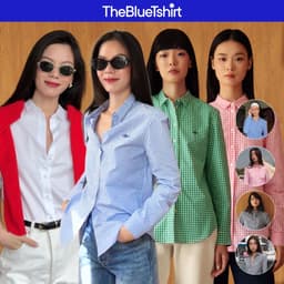 Thumbnail TheBlueTshirt - Áo sơ mi tay dài phom regular nữ - The A Classic Shirt - Women 1