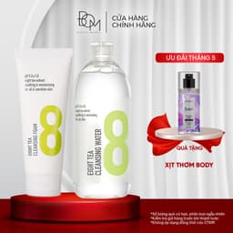 Thumbnail Bộ đôi làm sạch da nước tẩy trang và sửa rửa mặt BOM EIGHT TEA 1