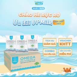 Thumbnail Sữa dinh dưỡng tiệt trùng VPMilk Omega bịch 220ml (thùng 48 bịch) 2