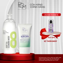 Thumbnail Bộ đôi nước tẩy trang và kem chống nắng BOM EIGHT TEA 1