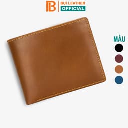 Thumbnail Ví nam da bò Nappa V104 cao cấp Bụi Leather da thật màu nâu bò full hộp làm quà tặng bảo hành 24 tháng 1