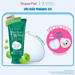 Thumbnail Sữa Rửa Mặt Rau Má Sạch Sâu Lành Tính  SENKA PERFECT WHIP LOW pH CALMING CICA 100G 1