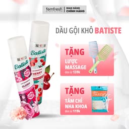 Thumbnail Dầu gội khô Batiste Dry Shampoo, giúp làm tóc bồng bềnh, loại bỏ dầu thừa, bết dính - 200ml 1