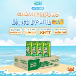 Thumbnail Sữa ca cao mầm lúa mạch đen VPMilk Nutrimalt 180ml (thùng 48 hộp) 1