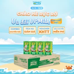 Thumbnail Sữa ca cao mầm lúa mạch đen VPMilk Nutrimalt 110ml (thùng 48 hộp) 1