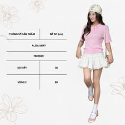 Thumbnail TUBYCATU | Chân váy alida white/ black skirt 2