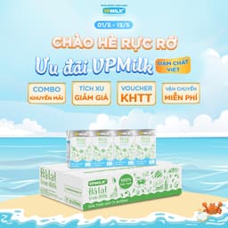 Thumbnail Sữa tươi UHT Đà Lạt True Milk VPMilk ít đường hộp 110ml (thùng 48 hộp) 1
