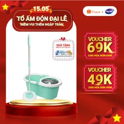 Thumbnail Bộ Lau Nhà MyJae Sợi Microfiber Xoay 360 Độ Thông Minh, Lau Sạch Nhanh Khô 134cm 1