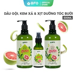 Thumbnail Combo 3 Dầu Gội Dầu Xả Xịt Dưỡng Tóc Tinh Dầu Bưởi Kích Mọc Tóc Phục Hồi Tóc BFO Behair 1