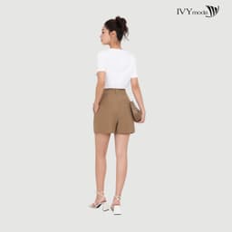 Thumbnail Áo thun trắng in chữ, Áo thun nữ dáng suông basic dạo phố IVY moda MS 57T0268 4