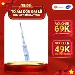 Thumbnail Cây Lau Nhà Vải Sợi Kéo Vắt Thông Minh Bản Lau To 40cm Tiết Kiệm Thời Gian 1