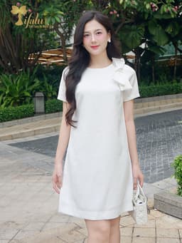 Thumbnail Đầm suông dự tiệc, đầm bigsize nữ TIFALU màu trắng - ZOL320WHT-NO 1