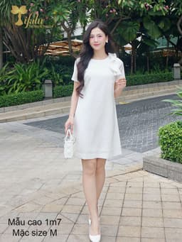 Thumbnail Đầm suông dự tiệc, đầm bigsize nữ TIFALU màu trắng - ZOL320WHT-NO 3