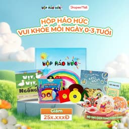 Thumbnail Hộp Háo Hức Vui Khoẻ Mỗi Ngày Cho Bé 0-3 Tuổi Gồm 3 Cuốn Sách Tranh Và 1 Bộ Trò Chơi Giáo Dục 1