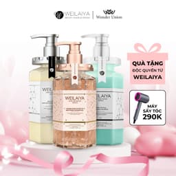 Thumbnail Bộ sản phẩm chăm sóc tóc và Sữa tắm nước hoa, trắng da toàn thân Weilaiya 450ml 1