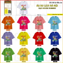Thumbnail Áo Thun Trơn Nam Nữ Gạo House T-shirt 100% Cotton cao cấp, Áo Phông Nam cao cấp 1