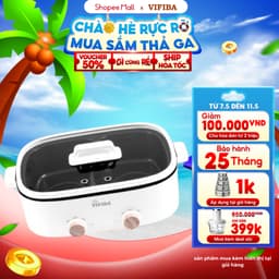 Thumbnail Nồi Song lẩu VIFIBA 5.5L - Chống Dính Teflon, Công Suất 1600W, Điều Chỉnh Nhiệt Độ Riêng, An Toàn 1