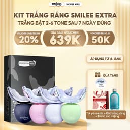 Thumbnail Trắng răng Smilee Extra, kít làm trắng răng từ 2 đến 6 tone sau 5-7 ngày sử dụng 1