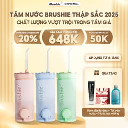 Thumbnail Tăm nước Brushie mini thập sắc phiên bản cải tiến mới nhất 2025 tăm nước du lịch 1