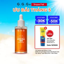 Thumbnail Booster Nấm Chaga Phục Hồi, Dịu Da Và Cấp Ẩm Chuyên Sâu - G.G.G Uniq Booster Chagga 100 Ampoule 50ml 1