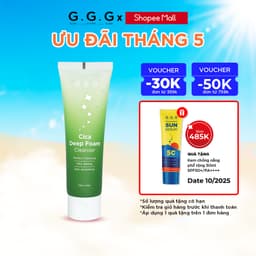 Thumbnail Sữa Rửa Mặt Rau Má AHA/BHA/PHA Sạch Sâu, Ẩm Mịn, Không Khô Da - G.G.G Cica Deep Foam Cleanser 125g 1