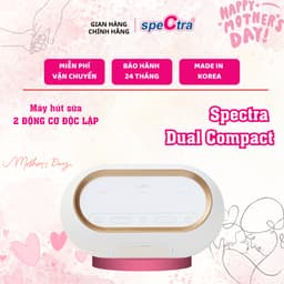 Thumbnail Máy Hút Sữa Đôi/Kép Spectra Dual Compact (Bảo Hành 24 Tháng) 1