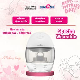 Thumbnail Máy Hút Sữa Rảnh Tay Không Dây Spectra Wearable 01 Bộ (Bảo hành 24 tháng) 1
