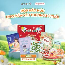 Thumbnail Hộp Háo Hức Gieo mầm yêu thương dành cho bé 6-10 tuổi gồm 3 cuốn sách và 1 bộ trò chơi thú vị 1