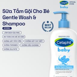 Thumbnail Sữa tắm gội dịu lành cho bé CETAPHIL BABY GENTLE WASH & SHAMPOO 400ML 1