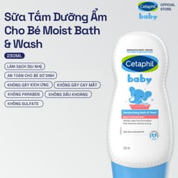 Thumbnail Sữa tắm dưỡng ẩm dịu lành cho bé CETAPHIL BABY MOIST BATH & WASH 230ML 1