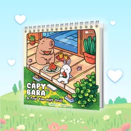 Thumbnail Sách Tô màu Capybara & Trái tim mặt trời 1