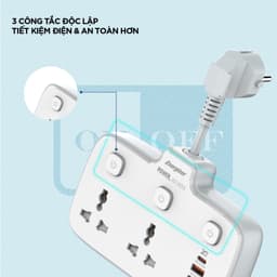 Thumbnail Ổ điện thông minh đa năng AC kèm USB-A và USB-C sạc nhanh PD ( đến 65W) - Hàng chính hãng, bảo hành 1 năm 4