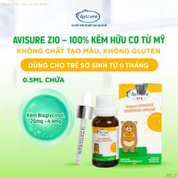 Thumbnail Kẽm cho bé Avisure ZiO kẽm sinh học cho bé biếng ăn, chậm tăng cân 20ml 2